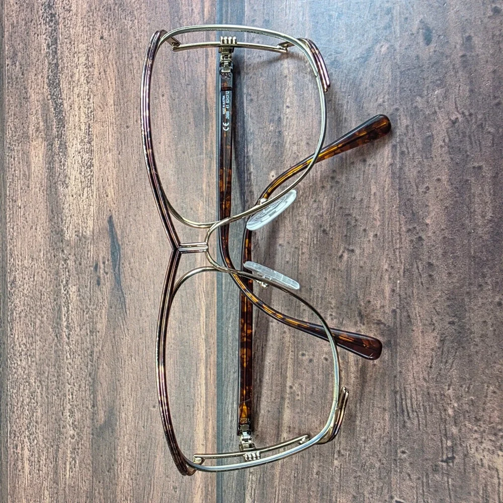 Christian Dior Vintage 2688 41 Butterfly Eyeglasses Gold Tortoise Shell Austria